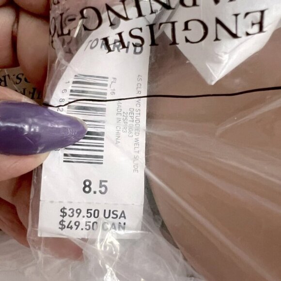 Torrid - Women's Studded Strap Sandal - Clear. Size: 8.5 WW. (1670) - Picture 7 of 14